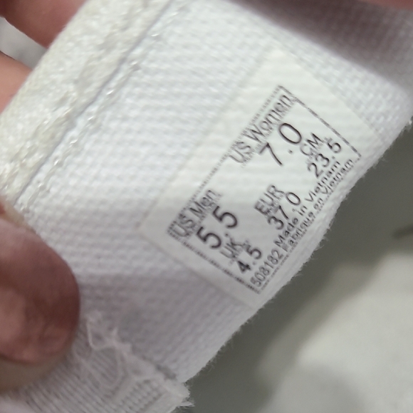 Vans White Slip-On Sneakers‎ Hand Painted Pink Butterfly Design 7 - Picture 12 of 13